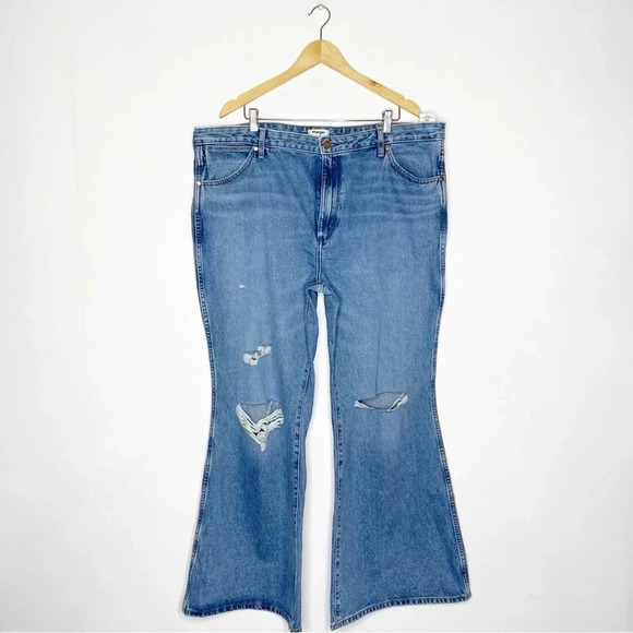 Wrangler Wanderer High Rise Flare Jeans Size 35 NWT - Picture 2 of 8